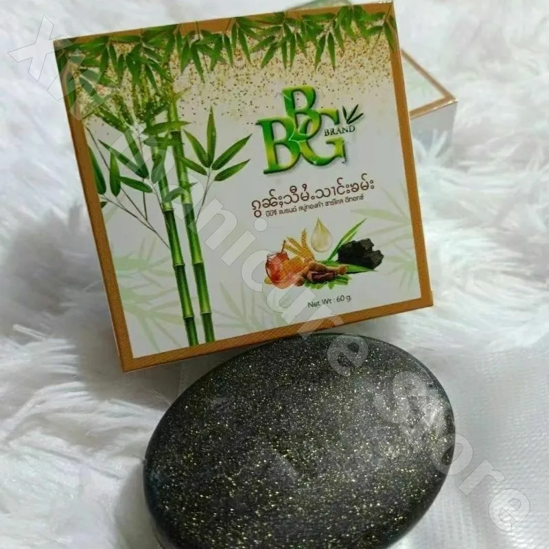

BBG Honey Multiple Plant Extraction Natural Synthetic Soap Deep Cleansing Spots Improve Acne Skin Washing Soap 60g