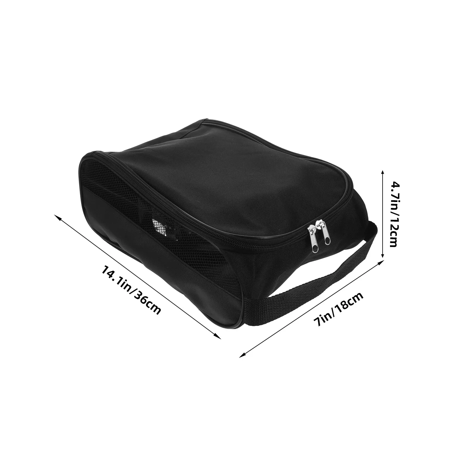Golf Shoes Bag Large Capacity Handheld Shoe Holder Portable Travel Shoe Organizer Multipurpose Clothes Pouch Zippered Sneaker