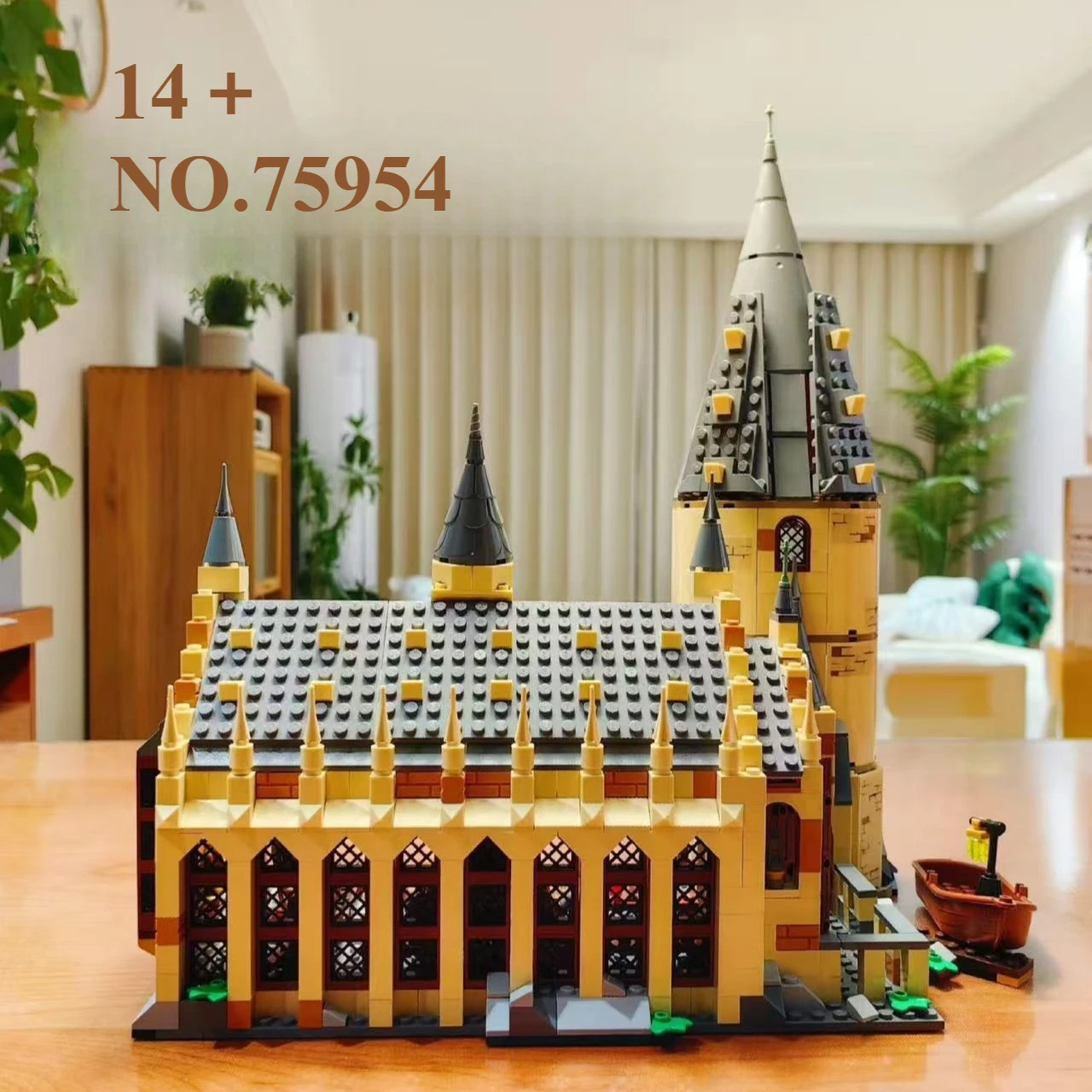 

2026 В наличии Great Hall Castle Building, совместимый 75954, модель DIY, блоки, кирпичи, детские игрушки из фильма, подарки на день рождения и Рождество