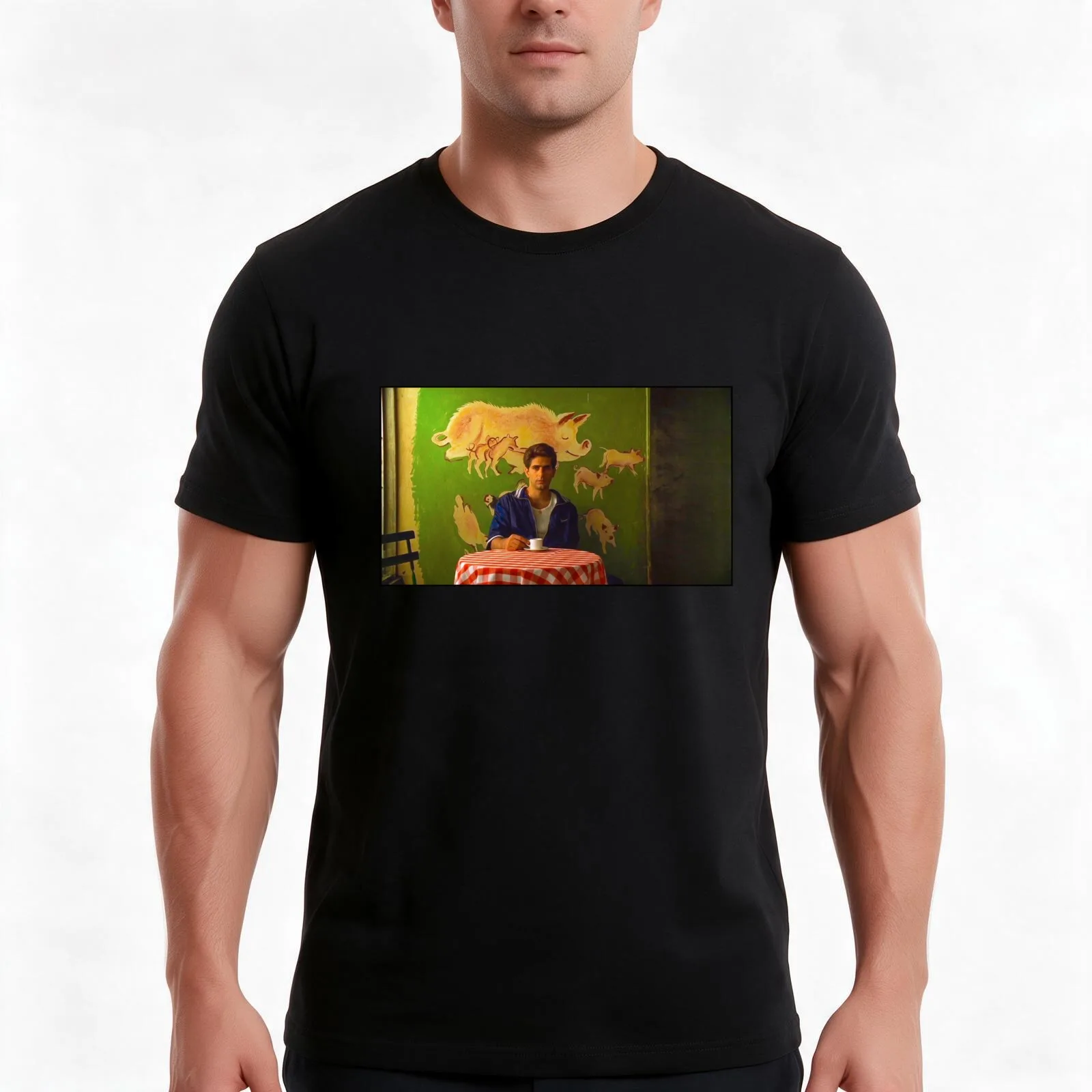 Christopher Moltisanti at the Pork Shop T-Shirt, Summer Casual Cotton Tee, Oversized Streetwear Tops, Vintage Graphic Print