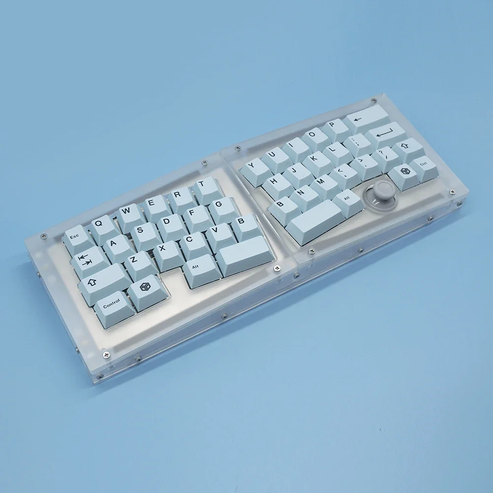 Libra Mini 40% Kit Keyboard akrilik sarung Keyboard ergonomis Alice disesuaikan casing Keyboard