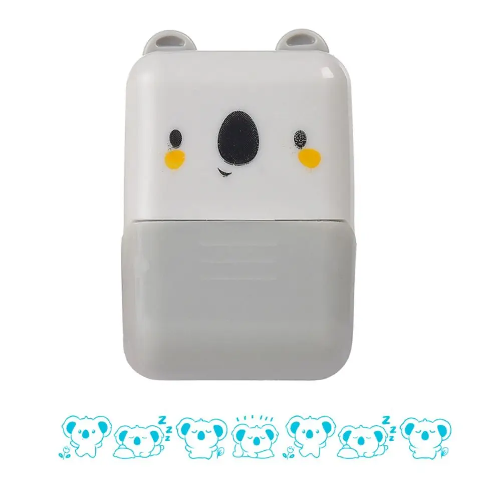 Drawing Doodle Graffiti Animals Rolling Stamp DIY Handcraft Roller Sealing Cartoon Roller Seal Handle Brush Koala