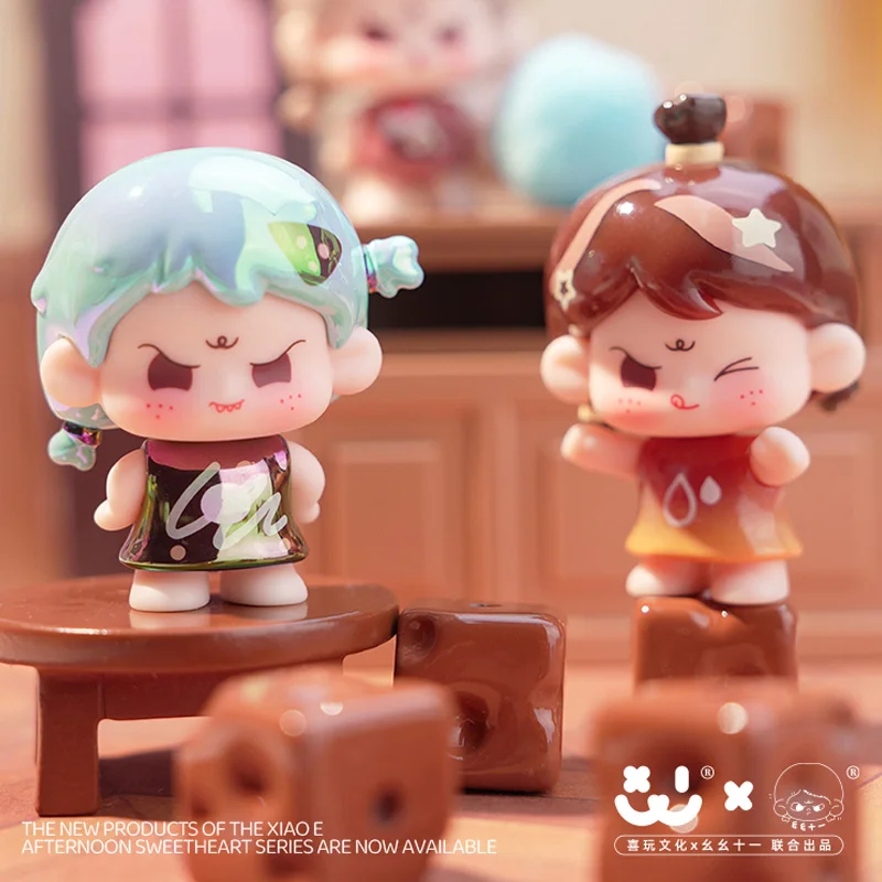 AMLLS Yaoyao Eleven Xiao E Tea Time Series Мини-сумка с фасолью Симпатичная фигурка Модель Настольный декор Коллекционная кукла для подарка ребенку