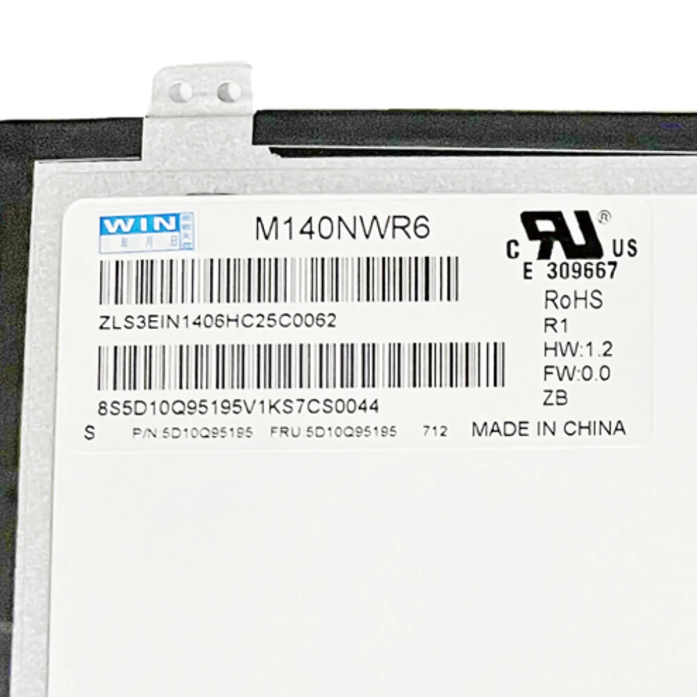 New 14.0inch EDP LED HD REPLACEMENT PANEL DISPLAY LCD SCREEN Glossy for IVO M140NWR6 R1 1366×768 30pins