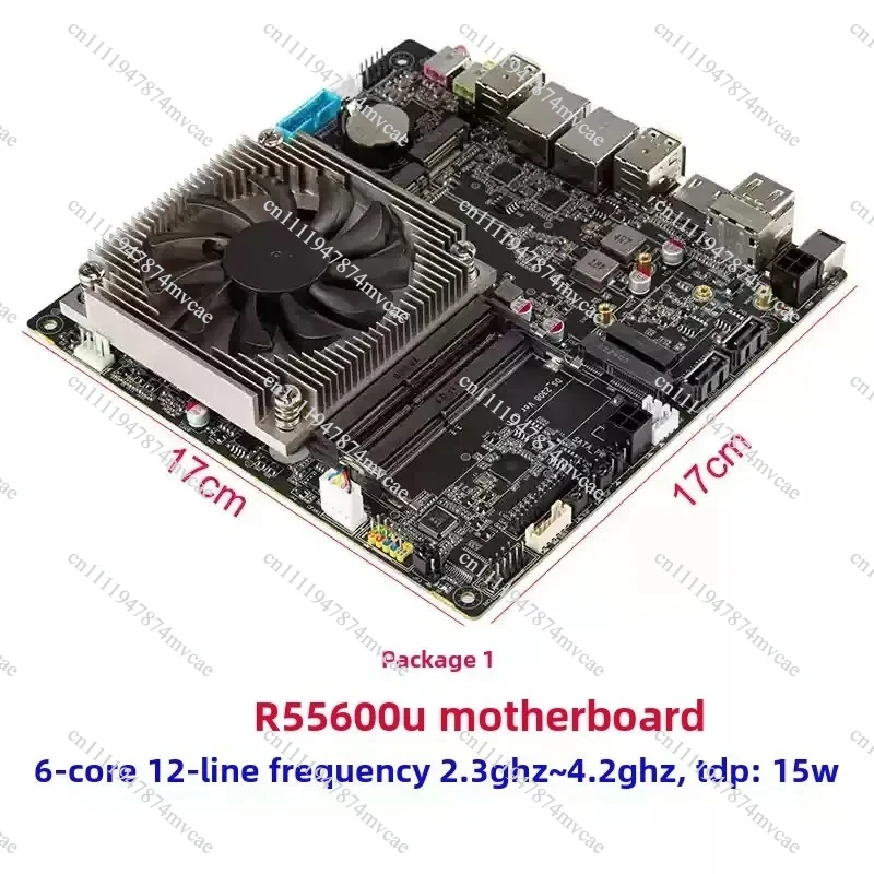 AMD ITX 5800U 5825U All-in-One Industrielle Steuerungsplatine Soft-Router Schwarz NAS