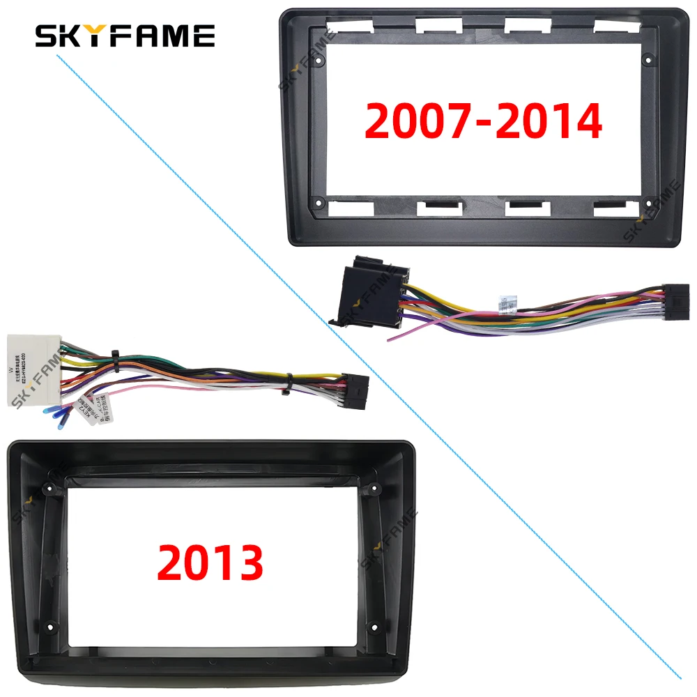 SKYFAME Adattatore per fascia per telaio auto Kit pannello di montaggio per cruscotto radio Android per SSangyong Rodius
