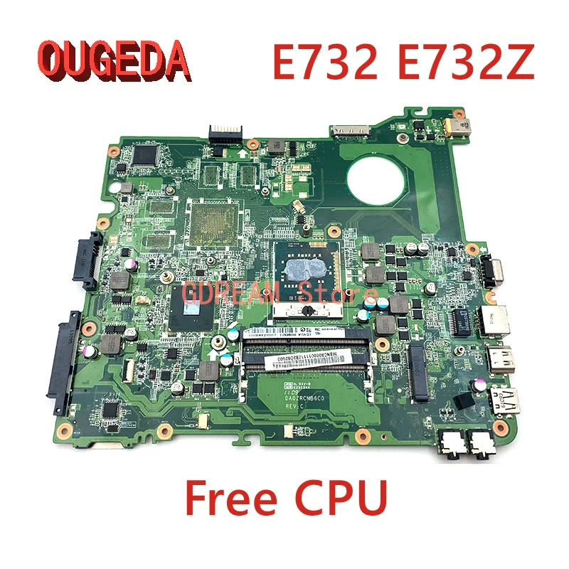 OUGEDA DA0ZRCMB6C0 MBNCA06001 MB.NCA06.001 Main board For Acer Emachines E732 E732Z Laptop Motherboard HM55 UMA DDR3 free CPU