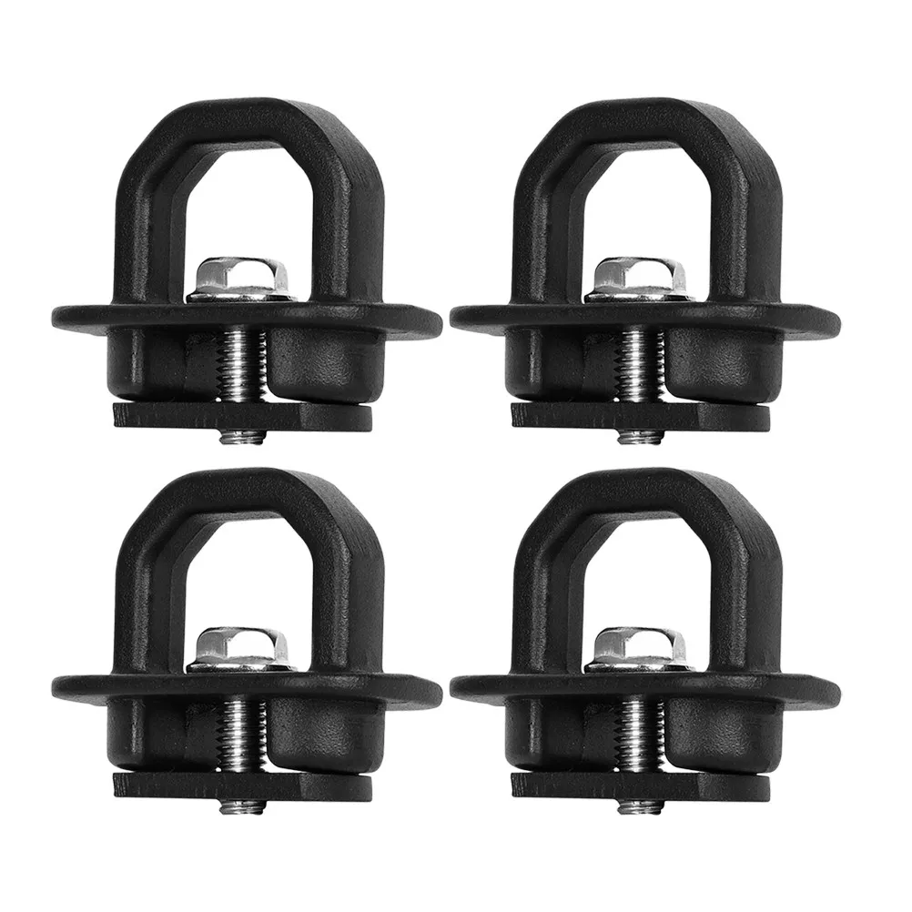 4Pcs Truck Tie Down Anchor For Pickup Truck Bed Camping Travel Buckle Compact Lightweight Fixed Hook Heavy Duty