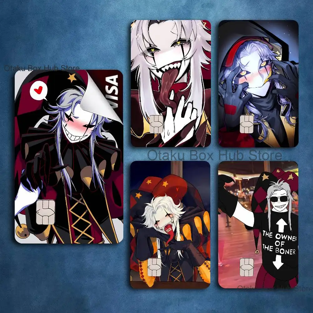 F-Freak P-Pierrots Circus Card Stickers Credit Visa Debit Bank Charge Card Bus Metro Waterproof Sticker Decal Decoration