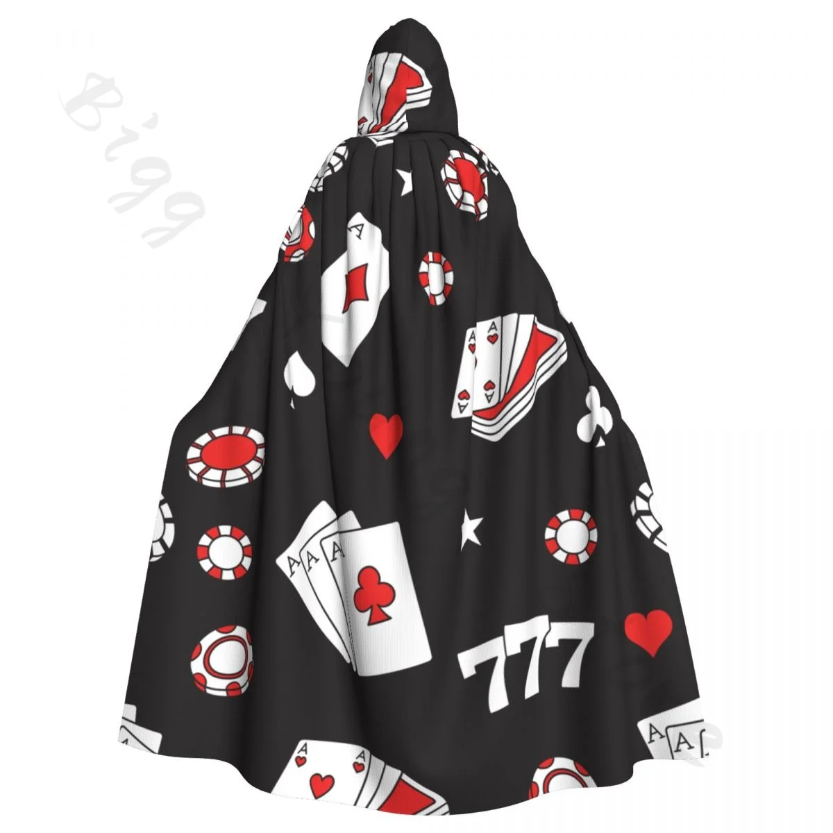 Game Icons Cards  Unisex Witch Party Reversible Hooded Adult Vampires Cape Cloak