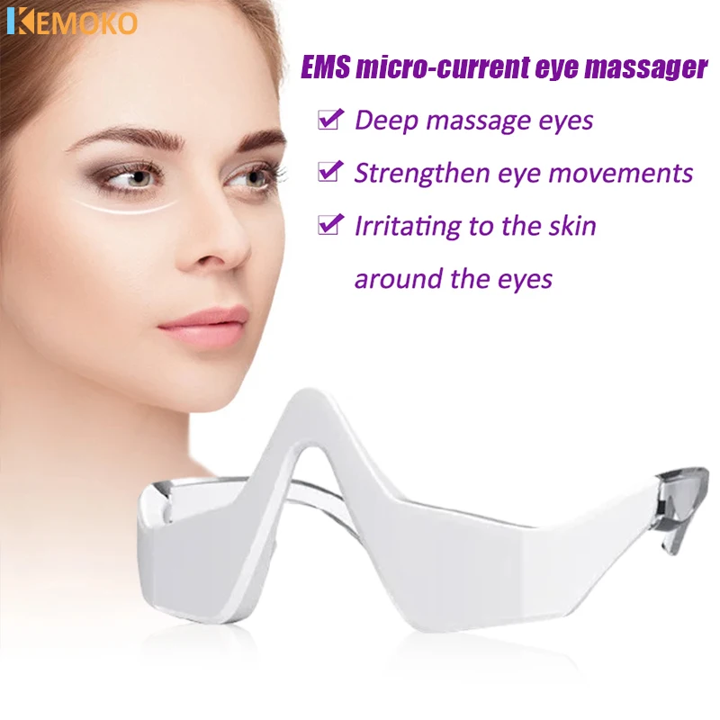 EMS micro current eye protection device, 3D eye massage device, red light glasses, eye massage, fatigue relief, wrinkles