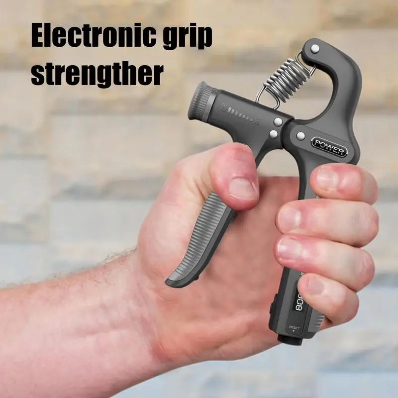 Portable Hand Grip Strength Trainer Strength Adjustable Electronic Hand Gripper Non-Slip Grip Strengther Fitness Accessories