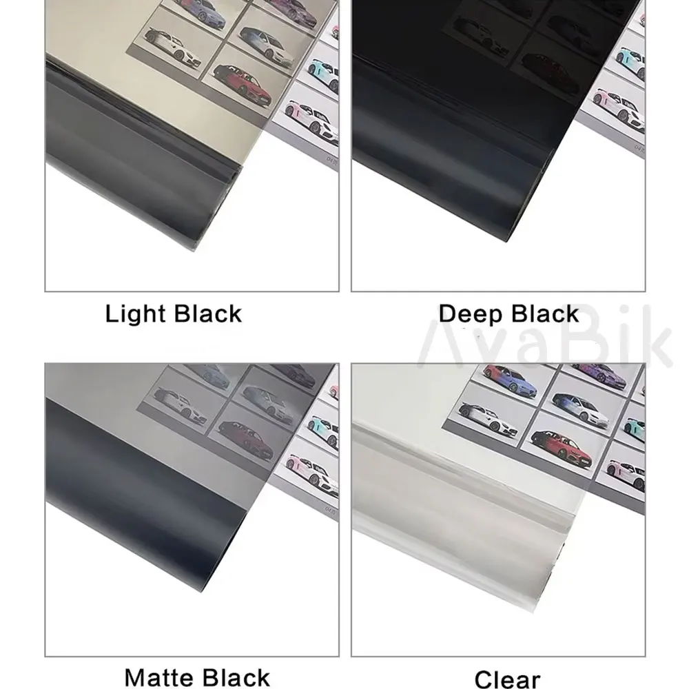 30X50/100 سنتيمتر ذاتية اللصق سيارة العلوي اللون تغيير تينت فيلم بولي كلوريد الفينيل السيارات التفاف الفينيل للمركبة أضواء الضباب قسط أفلام السيارات