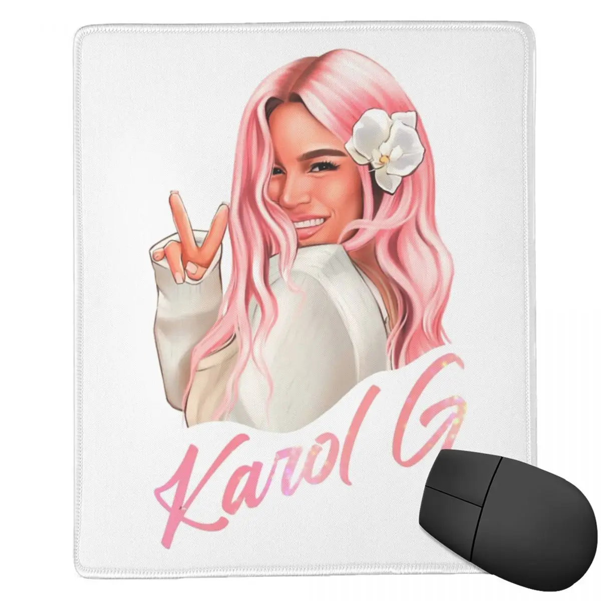 Tapis de souris Manana Sera Bonito Karol G, tapis de clavier et de souris pour ordinateur, tapis de bureau pour PC de jeu, ordinateur portable, accessoires de bureau.