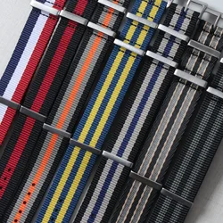 Nylon Fabric Watch Band For Nato Tudor Omega NH35 Watch Vintage Strap 20mm 22mm High Quality Watch Bracelet Accessories