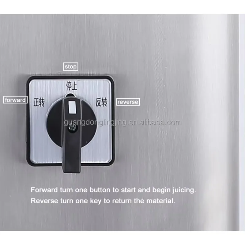 1200W Stainless Steel No Need Cutting Auto Feeding Big Mouth Inlet Cold Press Slow Juicer Machine for Commercial