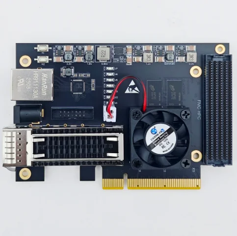 Xilinx FPGA Development Board XCKU5P PCIe 3.0 100G QSFP28 FMC HPC Core Board