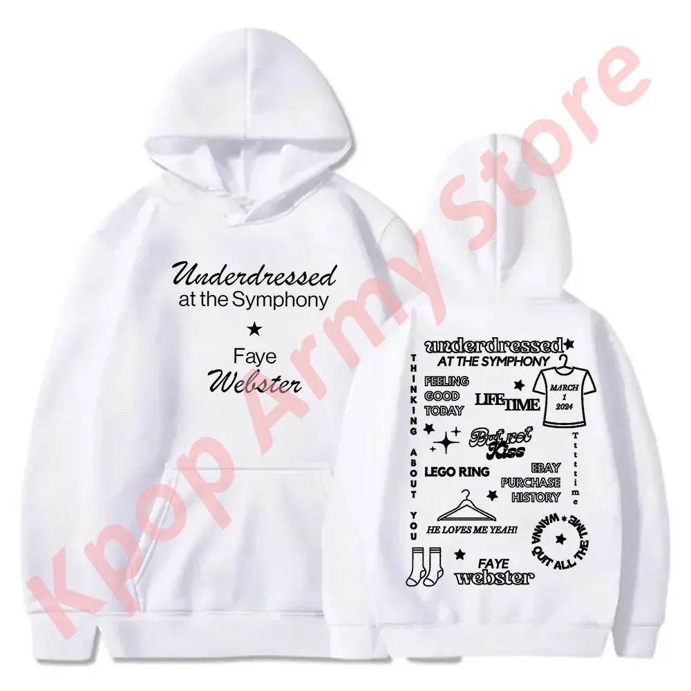 Faye Webster Tracklist Hoodies Underdressed at the Symphony Tour Merch Cosplay Women Men Fashion Hooded Sweatshirts