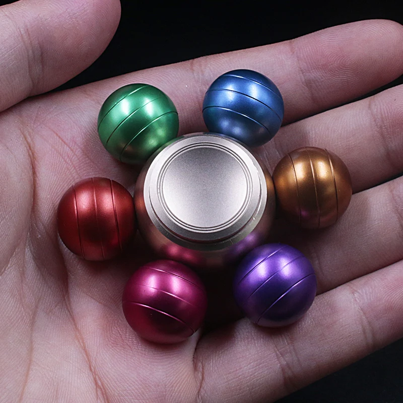 

Fingertip Gyroscope EDC Color Beads Fingertip Gyroscope Rotation Adult Decompression Toy Color Metal