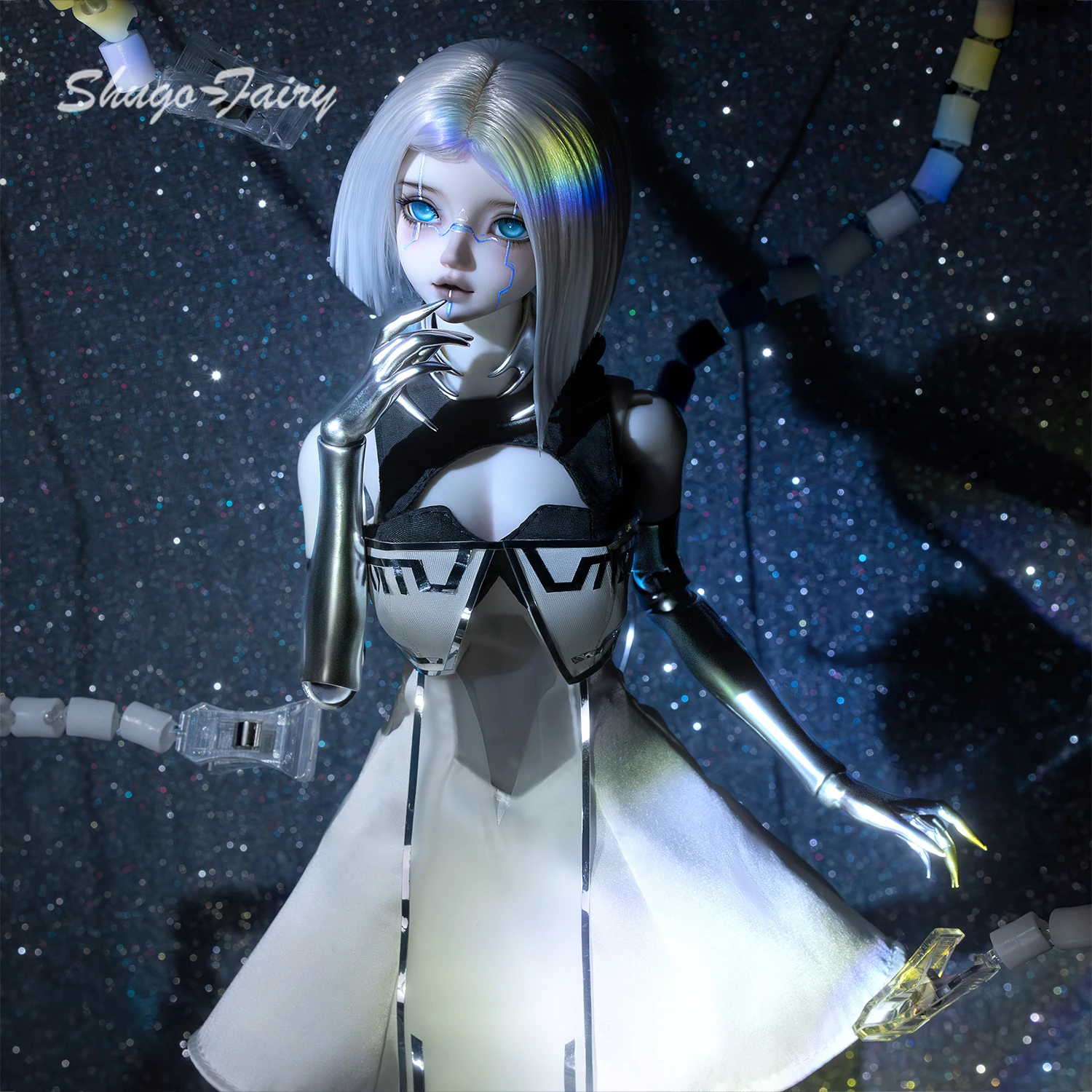 Ball Jointed Doll 1/4 Sano Fullset G Surreal Cyberpunk Hybrid Female Android Doll Removable Abdomen Resin Figure ShugaFairy