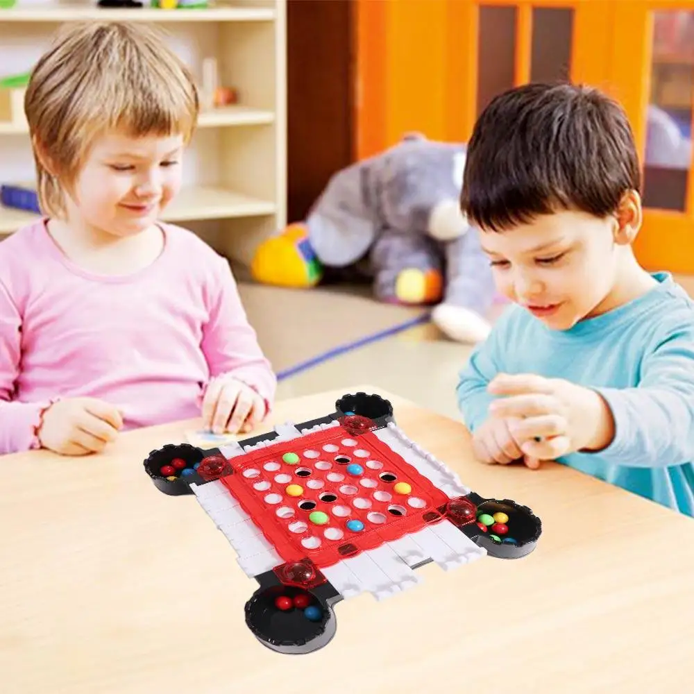 การคิดเชิงตรรกะ Rainbow Ball Elimination เกมปริศนาสีสันลูกปัดสีสันสดใส Match เกมพลาสติก STACKABLE BOARD ลูกปัดเกม