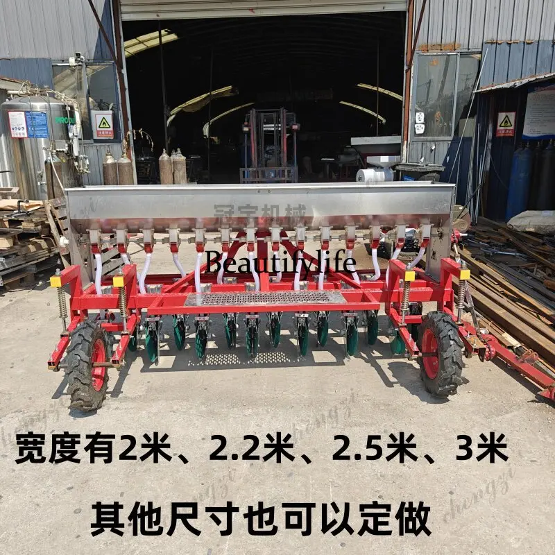 New wheat top dressing machine, fertilizer applicator, ditch fertilization integrated machine, rear hanging type