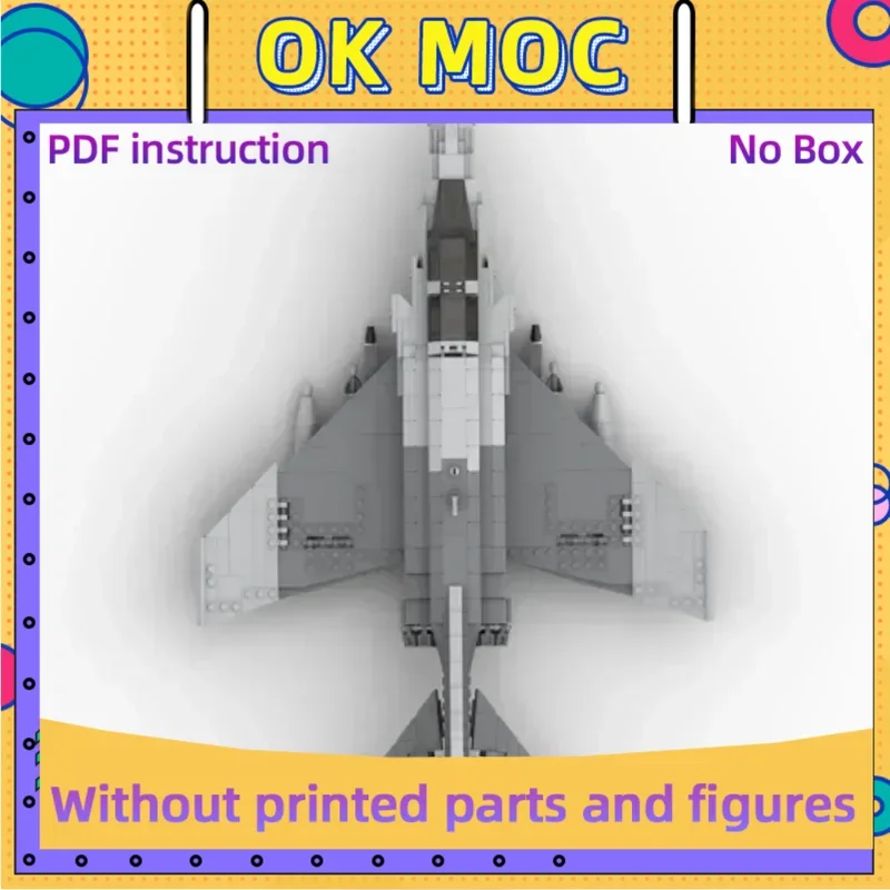 

Military Model Moc Building Bricks F-4G Wild Weasel Fighter Technology Modular Blocks Gifts Christmas Toys DIY Sets Assembly