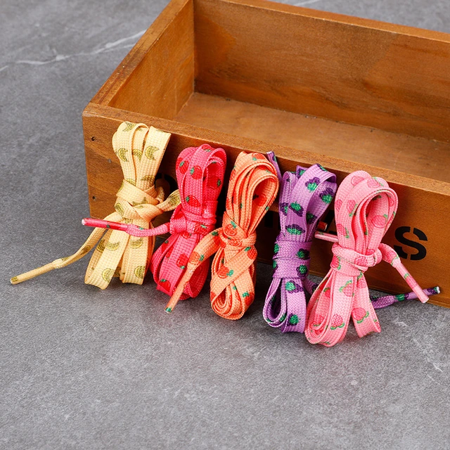 Cute Shoelaces Sneakers Peach Laces Shoes Strawberry Shoe Lace Shoe Laces Orange Shoelaces Aliexpress
