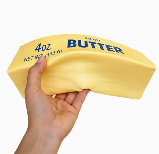 2026 Stress Relief Elastic Butter Stick Toy, Fun Squeezing Toy, Elastic Cheese Stick, Stress and Anxiety Relief Game