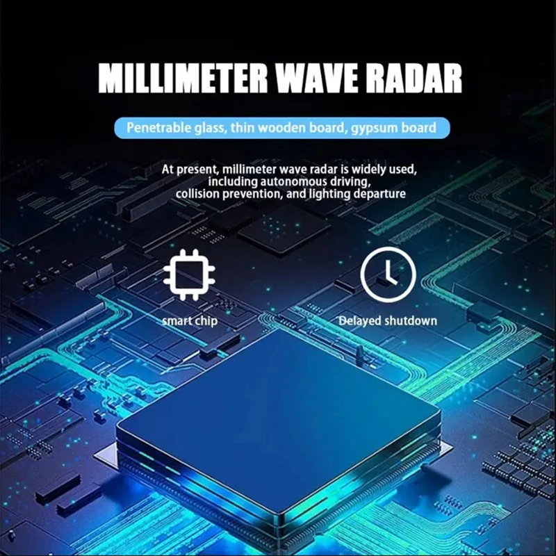 زيجبي 5.8G كاشف الوجود البشري مستشعر كشف الموجة PIR محس حركة لأمن المنزل توفير الطاقة