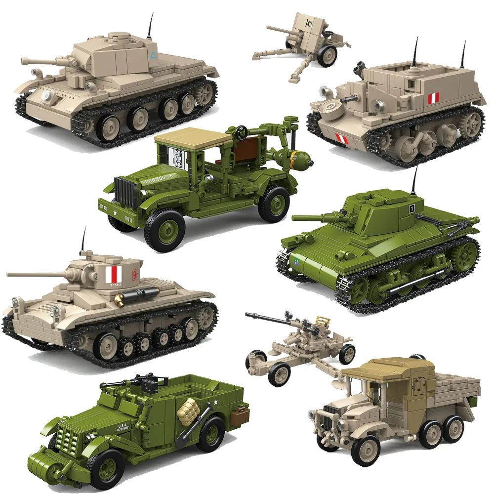 

Quanguan 100001-16 Мировая война I WW2 Военный танк Бронированный автомобиль Грузовик Военная модель Коллекционировать строительные блоки Набор игрушек для взрослых Подарки