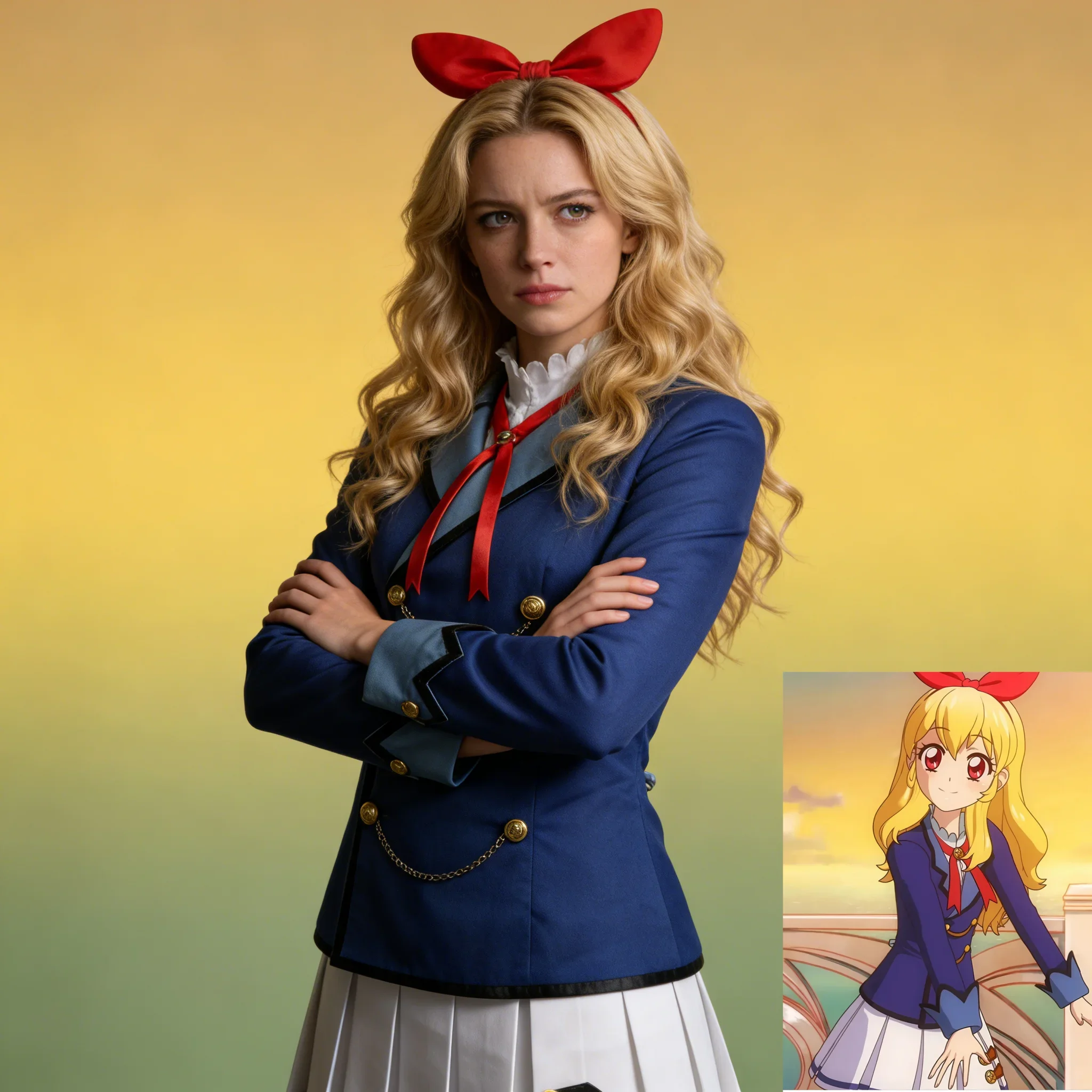 

Anime AIkatsu HoshiMiya IchiIgo Shibuki Ran Kiriya Aoi JK School Idol Star Palace Berry Cheerleading Role-playing Costumes Wig