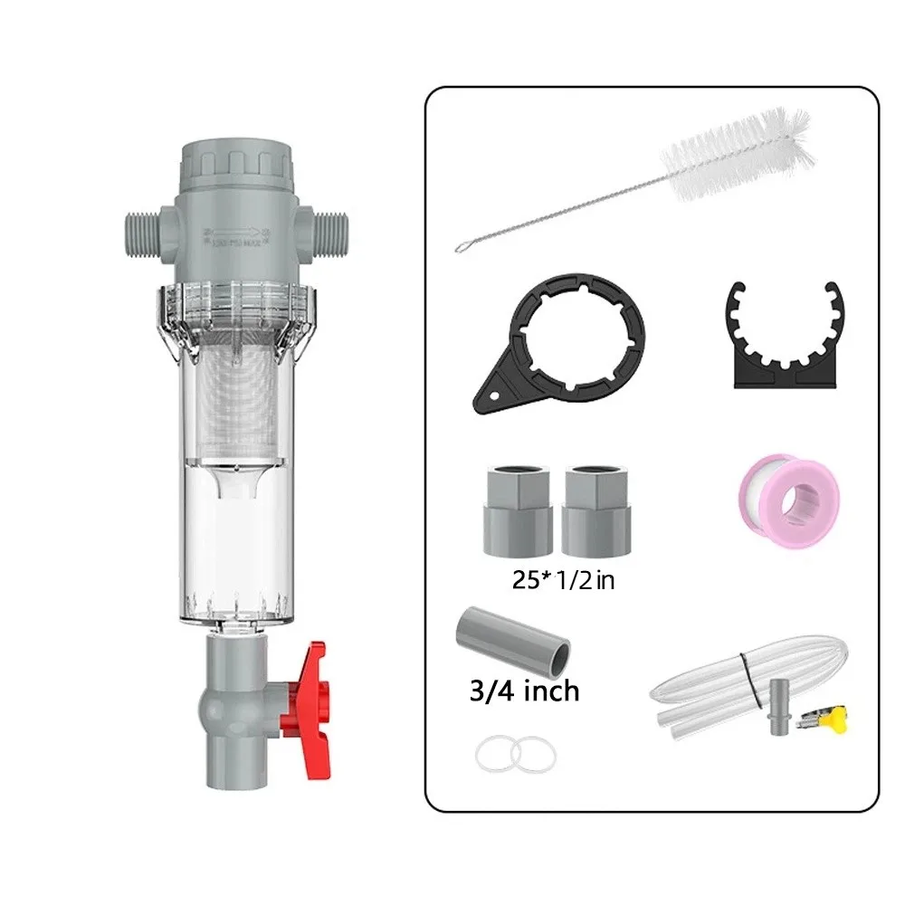 1/2 Thread Aquarium Feces Separator Precision Filtration Stainless Steel Filter Screen Sediment Water Filter