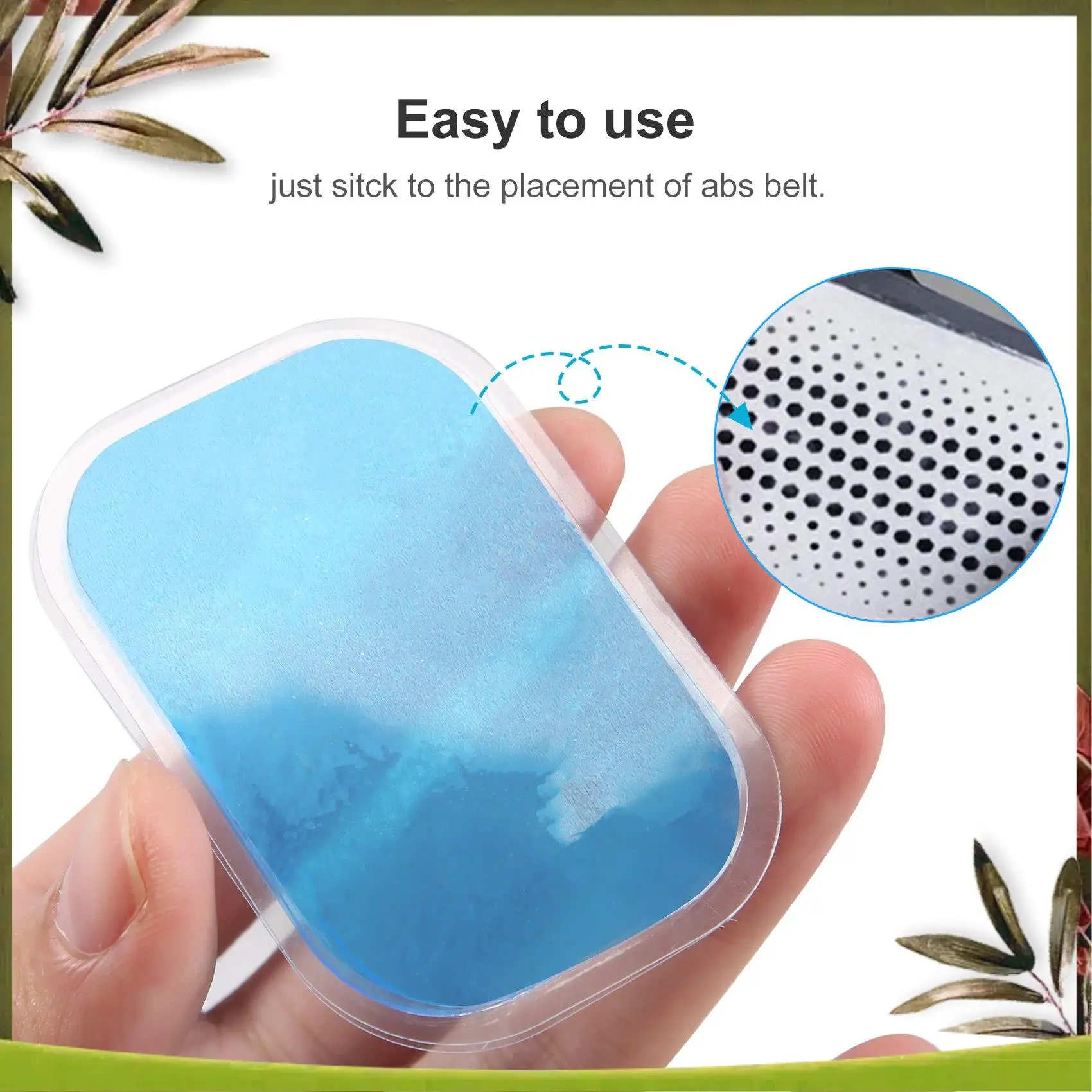 

Reliable-100PCS EMS Gel Pad, Electrode Gel Replacement Pad, EMS Absorbent Gel Pad, Abdominal Muscle Trainer Accessories
