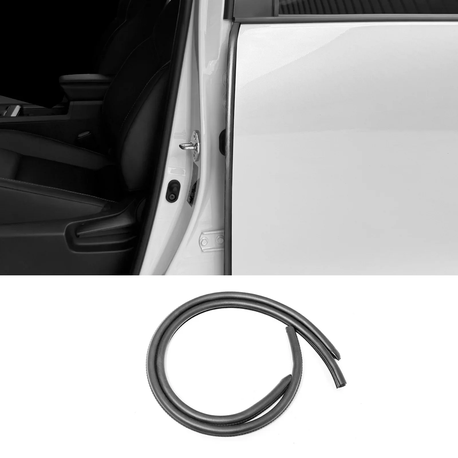 For Toyota Hilux 2026 Car B-Pillar Sealing Strip Central Column Door Sound Insulation Dustproof Waterproof Rubber Seal Strips detail image 1