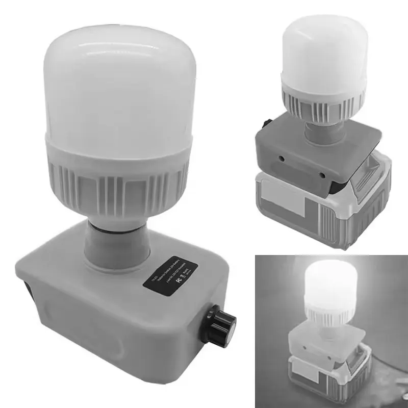 Cordless LED Work Light Desk Lamp for Dewalt 18V 20V Li-ion Battery Protable Flashlight LED Flood Light Brightness Adjustable
