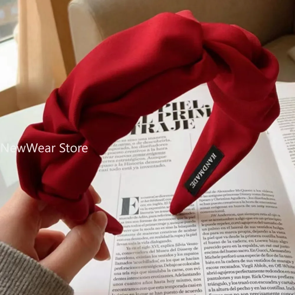 Fashion Hair Hoop Hair Bands for Women Girls Flower Solid Color Headbands Designer Wide Hairband Hair Accessories Headwear