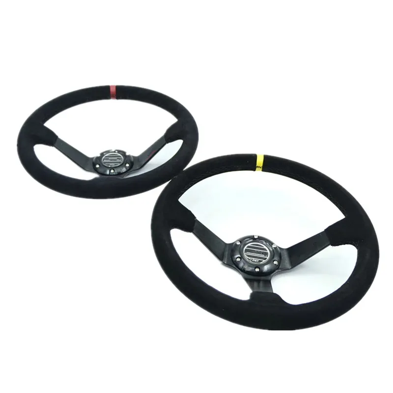 Car Racing Drift 350 mm Suede leather Steering Wheel 3.5\