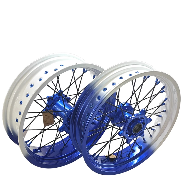 

Hot Style Fit KT M EXC SXF YZ125 250 YZF250/450 2014-2024 17 Inch Wheel Set Motorcycle Supermoto Wheels