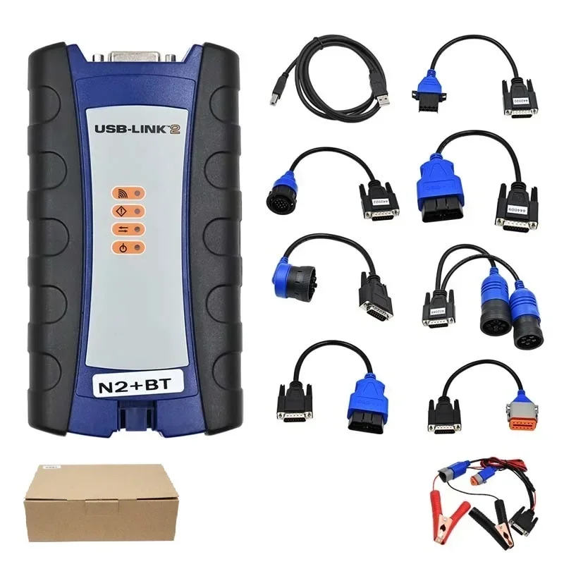 LHFor NEXIQ USB Link 2 Bluetooth outil de Diagnostic de camion Diesel Scanner d'erreur multi robuste