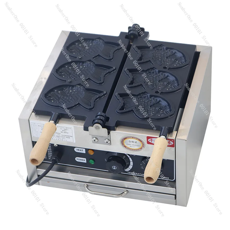 Taiyaki Maker Electric and Gas Japanese Style Ice Cream Open Fish Cake Taiyaki Machine