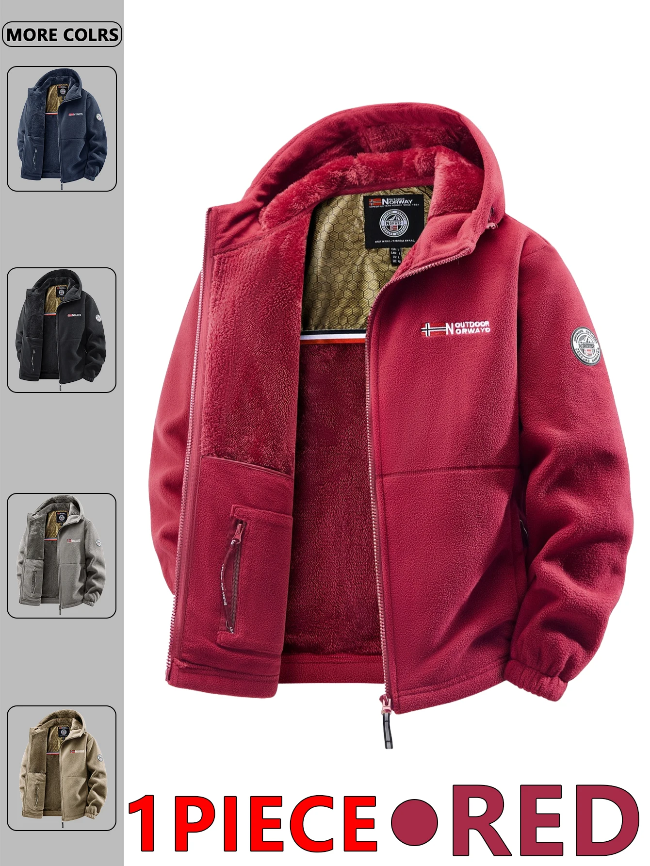 سترة شتوية بغطاء للرأس للاستخدام الخارجي، ملابس يومية في المنزل، للسفر والحفلات، أزياء خارجية متعددة الاستخدامات، ملابس الشارع، ملابس السفر.