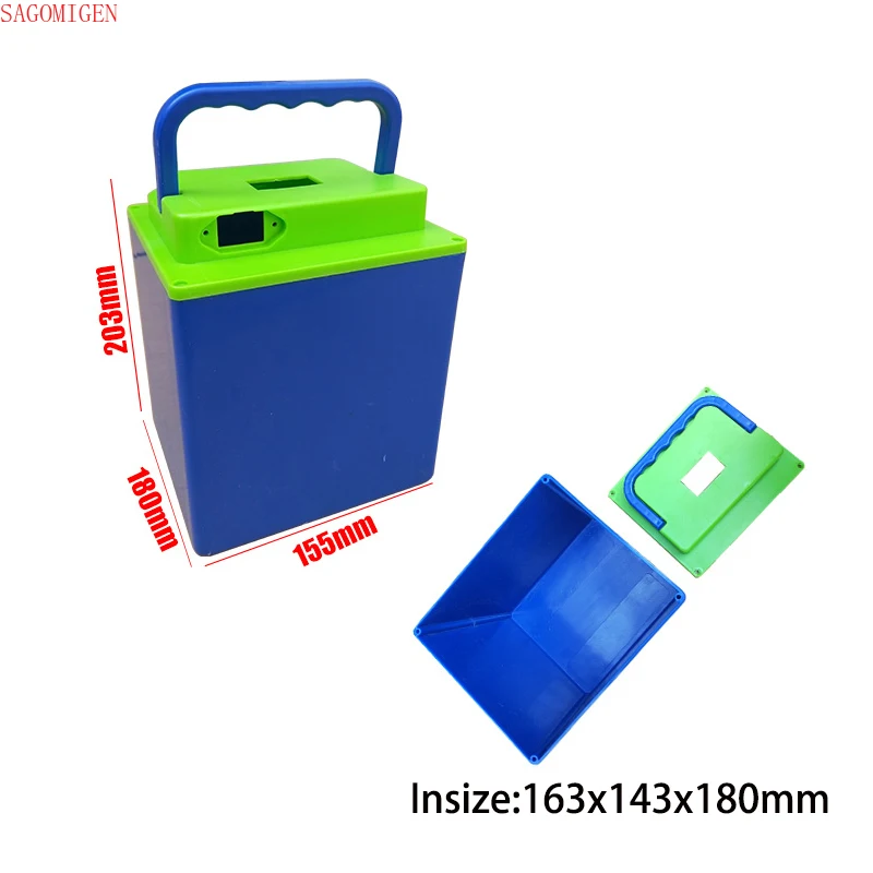 48/60/72V Electric Bicycle Scooter Battery Case Plastic Waterproof Lithium Battery Case 18650/21700/32650 Battery Storage Box