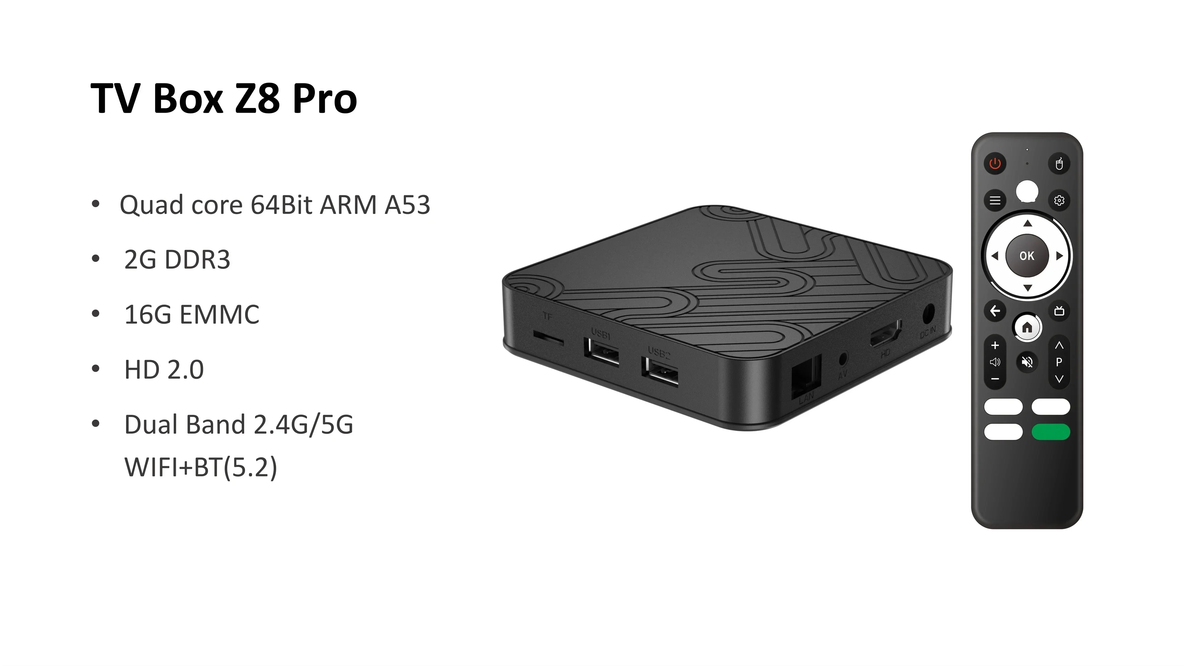 Z8 Pro Android TV Box 12.0 H618 4K Dual WIFI 4 ГБ 32 ГБ WiFi 2.4/5G Android 12 ATV Smart TV Stick Android Media Player Set-top Box
