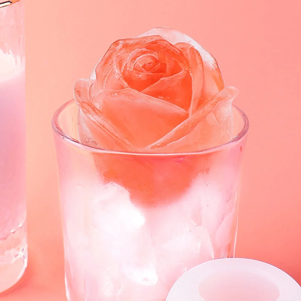 

Rose Silicone Cube Mold for Whiskey Cocktails Freeze Demolding Slow Melting Perfect Home Bar Club for Whiskey
