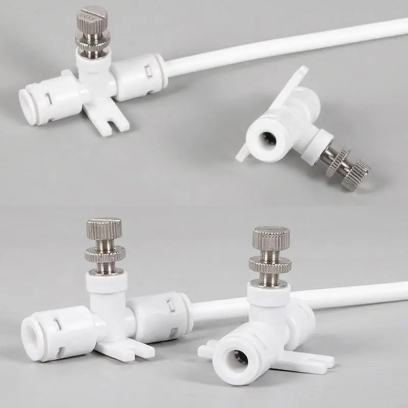 M6CB Pack Of 2 Hose Reverse Osmosis Water Control Valves Connector Fitting Waterflow Regulator for Home and Office