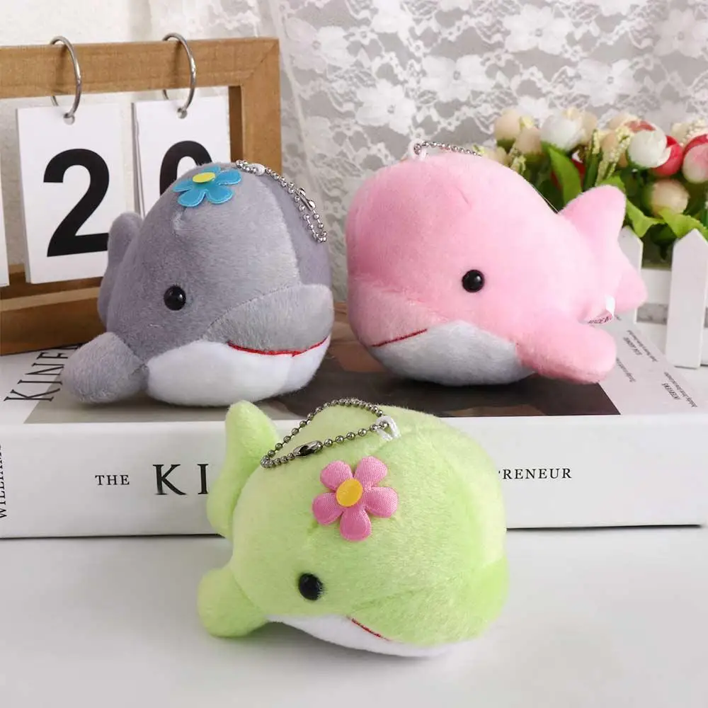 Whale Plush Doll Chaveiro Chaveiro para crianças, brinquedo de pelúcia bonito, pingente pendurado, mochila charme, presente