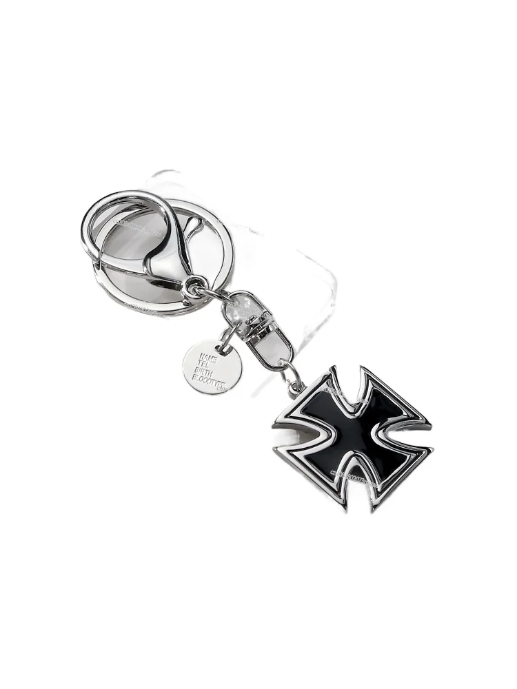 Metal Iron Cross Medal Keychain Pendant, Commemorative Hanging Ornaments