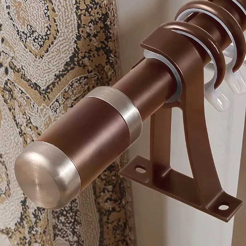 Modern Simple Curtain Rod Telescopic Rod Shower Curtain Rod Window Bar Aluminum Alloy Silent Wholesale