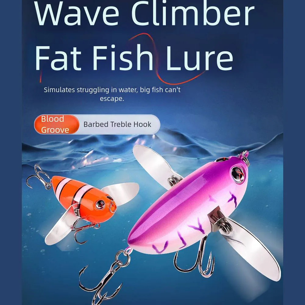 

Flying -Shark Topwater Popper Lure (6cm/12.7g) - Lifelike Bee-Shaped Floating -Bionic Bait With Treble Hooks For Fishing